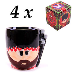 Z_103: 4 pieces Scottish bagpipers Egg Cups