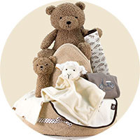 Unique handcrafted baby diaper cakes and nappy gifts